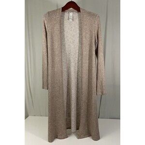 American Rag Cie Cardigan Sweater Open Front Knit Tan Sz M Womens